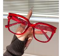 TEMU 1 di Occhiali da Donna con Montatura Quadrata , Stile , Moda Versatile Instagram, Accessorio Decorativo Non-Ottico, Accessorio