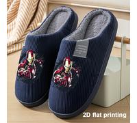 TEMU 1 di pantofole Marvel Iron per , scarpe casual da interno, stile , essenziali per i viaggi quotidiani di a casa, adatte al freddo, con stampe a tema cartone animato