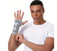 TEMU 1 fascia da polso compressiva, traspirante e resistente al sudore con chiusura a strappo, lavabile a , per basket, tennis, sollevamento , fitness e lavori domestici