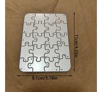 TEMU 1 Fustella Rettangolare per Taglio Metallo - Stampo per Embossing, Decorazione e Scrapbooking, Progetti Creativi DIY Qualità, Perfetta per Artigiani e Creazioni di Biglietti!