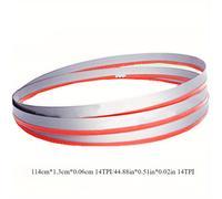 TEMU 1 lama per seghetto a nastro per legno duro e metallo, 1140mm x 13mm, lama da 114cm x 1.3cm x 0.06cm / 44.88in x 0.51in x 0.02in, bimetallica M42 1/2", dente 6T, 8/12T, 10/14T, 14T