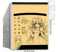 TEMU 1 libro da disegno con personaggi di anime, con 48 di modelli di e carta da qualità, progettato come guida dopo per principianti e creatori di , per l'istruzione domestica, di