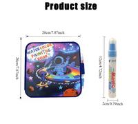 TEMU 1 pezzo di "Libro Magico per Dipingere con l'Acqua" - Taccuino Riutilizzabile per . Un Libro Portatile per Educativi e Doodle, Regalo per Feste come , Natale, Compleanni o Capodanno