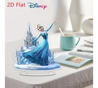 TEMU 1 Pezzo Statua Acrilica 2D Piatto Castello di Anna, Decorazioni per Casa e Ufficio, Tema Frozen, Addobbi da Tavolo, Festa a Tema Frozen