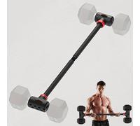 TEMU 1 pz Barra di conversione per manubri regolabile, peso massimo 200 libbre, barra da sollevamento in acciaio resistente per sollevamento e allenamento della per tutto il corpo e core