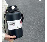 TEMU 1 pz Borraccia Termica in Acciaio con 2000Ml Grande Capacità Raffreddamento con e Isolamento Borraccia con Cannuccia per Sport all' e Acqua