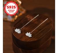 TEMU 1 /Pz Orecchini a da Donna Moda Estate Orecchini a Perno Lotus con Nappa 925 Ipoallergenici Peso 0.11G Uso / Estate/Regalo per la Stagione della Laurea/Festa