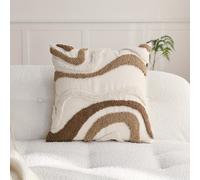 TEMU 1 pz, per cuscino in lino, per cuscino decorativo Boho marmorizzata, a pelo ad anello su un solo , Adatta per , soggiorno, camera da letto, decorazione per la casa, Senza imbottitura