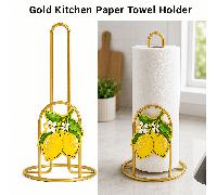 TEMU 1 pz Porta Rotolo di Carta da Cucina Moderno in Ferro / Uso Multi- / Supporto Decorativo Resistente e Stabile per Asciugamani di Carta / Disponibile in e Oro