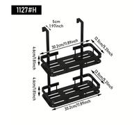 TEMU 1 pz. Portaoggetti ripiani da parete per bagni, progettato per appendere dietro come cesto doccia. Resistente alla , un design per organizzare gli oggetti