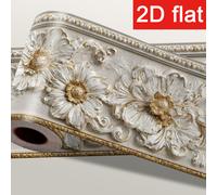 TEMU 1 Rotolo 2D Elite Piatto, per la Ristrutturazione . AUTOADESIVO da Pulire, per , Bordo Vita, Cornice Specchio, Bordo Soffitto. Stacca e Attacca. Motivo , Dimensioni 3.9X196.9 In, Materiale PVC