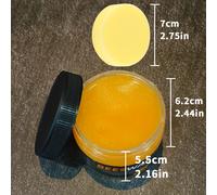 TEMU 1 Set di Kit di Lucidatura in Cera d'Api - 80g di Cera d'Api con Spugna per il e la Lucidatura di Mobili - per Superfici in Legno, Pavimenti e Manutenzione di Chitarre