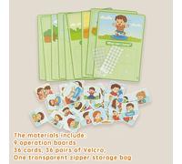 TEMU 1 Set Io Posso di Natale Puzzle della Vita Carte di Abbinamento e Smistamento Trova Sviluppa la Allenamento Giocattolo