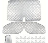 TEMU 1 Set Parasole Interno per Ford Transit MK8 dal 2012 al 2022, Compatibile con i parasole delle finestre per riflettere solare e isolamento termico. Parasole per il parabrezza anteriore dell'auto