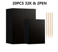 TEMU 10/20pcs 32/16K Carte da con Penne di Bambù, per Creare , Regalo per Compleanni, Feste e Speciali come Halloween e Natale JXB
