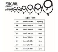 TEMU 10/50/75/100/105 pezzi 9KM Guida per canna da pesca Anelli in ceramica in acciaio inossidabile Kit di riparazione per canne, spinning casting misure miste aggiunte per la pesca