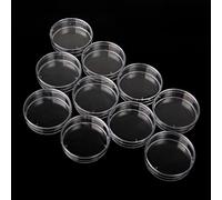 TEMU 10 pezzi di Petri in plastica con coperchi, per colture per progetti scientifici scolastici, , conservazione, festa a tema