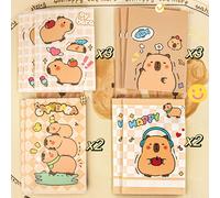 TEMU 10 Quaderni a tema Capibara, per diari, planner e appunti - con adorabili e a tema Capibara, quaderni tascabili con carta a righe, ideali come ricompense e sia per l'ufficio che per
