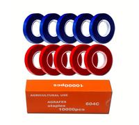 TEMU 10 Rotoli di Nastro + 10.000 Punti Metallici per Macchine da , Accessori per Attrezzi da Giardino per Legare Uva, Pomodori, Cetrioli e Viti e Rami