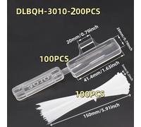 TEMU 100pcs Etichette Trasparenti per Cavi + 100pci - Portaetichette Riutilizzabili per Ambienti Umidi, Custodia per Plastica per Cavi Elettronici ed Elettrodomestici