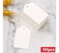 TEMU 101 Etichette Regalo Mini Vuote, Etichette Prezzo, 1.97" X 1.18", Carta , Ideali per Arti e Mestieri, Confezioni Regalo, Matrimoni, Compleanni, Feste, Natale, Decorazioni Regalo, Piccole Imprese