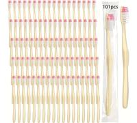 TEMU 101 Spazzolini da Monouso, Confezionati Singolarmente al Chilo, con Setole . Lo Spazzolino da Viaggio è per Viaggi, Senza Fissa Dimora, Camere d', in Campeggio