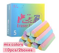 TEMU 10pezzo/2 Box Multicolor Triangular Erasers, Pencil Eraser Kneadable Without Stains, per Scrittura, Disegno e Schizzi - per Forniture per Ufficio e Regali per il
