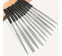 TEMU 10pz 3*140 Lime in Acciaio Durevole per Lavorazione del Legno con , Lima Piatta Triangolare e Semicircolare a Dentatura Profonda adatte per Metallo, Set di Lime Assortite