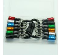 TEMU 12/18 pezzi di estensione di chiavetta colorata con piccolo scatola regalo, set di regali con supporto per punta da trapano esagonale - di alluminio resistente, scatola di stoccaggio