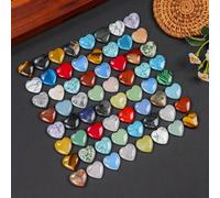 TEMU 12 Pezzi Pietre Naturali a Forma di Cuore 20mm, Decorazione per , Ghiaia per Acquario, Pietre Decorative per Esterni e Passeggiate, Ornamenti per la Casa