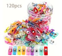 TEMU 120pz/60pz, Clip da Cucito Multifunzionali in Plastica: Clip da Trapuntino Premium, in Plastica per Artigianato, Disponibili in Colori