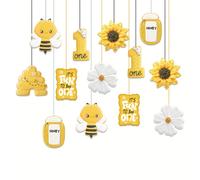 TEMU 13 Pezzi Decorazioni Compleanno BEE ONE, Addobbi Sospesi a Tema Ape, Decorazioni per Soffitto, Feste a Tema Miele per Bambini, Fai Da Te