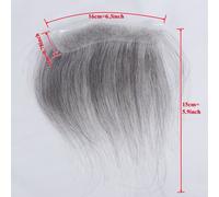 TEMU 1B60 Estensione per riga a V da in capelli e , topper da 6" in capelli lisci con base in PU a pelle per un naturale, patch invisibile per la sostituzione dei capelli sulla fronte per