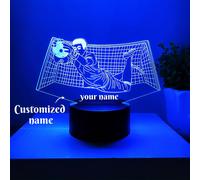 TEMU 1pc Testo Personalizzabile Mini Luce Notturna 3D Portiere Salva Forma Regalo per Appassionati di Calcio Touch Multicolore Come Regalo di Compleanno Regalo di Festa Decorazione Ornamento da Tavolo