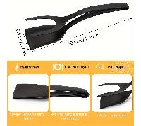 TEMU 1pezzo Spatola per uova e tongs per bistecche - Design ergonomico , gadget da cucina in plastica resistente per girare le uova, le frittelle e , per le festività come il Ringraziamento