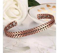 TEMU 1pz Bracciale Magnetico in Rame Intrecciato, Bracciale Regolabile a , Bracciale Unisex, Regalo per e Donne