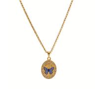 TEMU 1pz Collana Pendente Stile Versatile , Ellisse, Cigno, , , Ramo d', Libellula, Serie Pendente Collana, Acciaio Inossidabile 304 Oro 18K, per Uso Casual, Regali di Natale e Festività