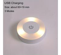 TEMU 1pz LED Touch Sensor Luce Notturna, 3 Modalità Ricaricabile USB Base Magnetica Applique, Portatile Dimmerabile Lampada Notturna per Decorazione della