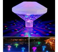 TEMU 1pz Luce Galleggiante RGB Luce Disco LED Da Immersione Per Piscina E Spa, Luce Doccia (alimentata Da 3 Batterie AAA, Non Incluse Nella Confezione)