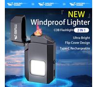 TEMU 1pz Portatile Sicuro con a , Stiloso, Torcia a Chiave SMILING SHARK COB, Mini Dimensioni Aggiornate, per Illuminazione Notturna, Campeggio, Casa, Emergenze