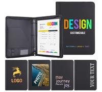 TEMU 1pz Raccoglitore Multifunzionale Personalizzato con Cerniera, Design Customizzabile per /Foto/Citazioni, per Interviste, Riunioni e Organizzazione Documenti da Ufficio