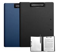 TEMU 2 Blocchi A4 con Clip, A4 con , con 2 Clip, A4 in Plastica , per Ufficio, Business, Scuola o in e Blu