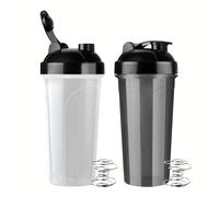 TEMU 2 Bottiglie Shaker da 700ml con Sfera Frullatore per , Ideali per Proteine e Pre-Workout, Bocca Larga per Facile Miscelazione, Marcatura in , Ergonomiche e Lavabili in Lavastoviglie