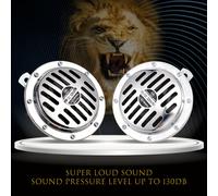 TEMU 2 pezzi 130DB Fischietto Super Potenti, Kit di Ricambio ad Aria 12V, a Disco Elettrico per Auto, Accessori Auto Universali per Auto, Moto, Camion, Bici, Barca ()