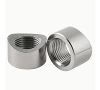 TEMU 2 pezzi 304 Acciaio Inossidabile Dadi M18×1.5, a Flangia con Pre-, Resistente alle Alte Temperature e Antiruggine per Riparazioni Auto con 02, Saldatura/Scarico