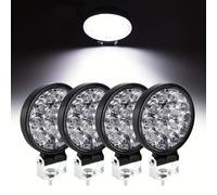 TEMU 2 pezzi 4 pezzi Luce LED, Barra luminosa da lavoro a 14 LED, Luce da da 3,3 pollici 12V 24V, Senza batteria