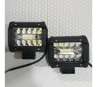 TEMU 2 pezzi Barra luminosa per auto da 4 pollici 12V Luce combinata ad luminosità 20LED Illuminazione ultra-luminosa Accessori per dell'auto da Adatti per camion, e motociclette, senza batteria