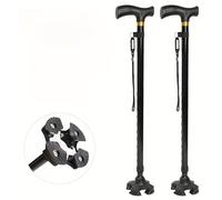 TEMU 2 Pezzi Bastoni da Quadrupli, Materiale in di Alluminio Resistente e , Antiscivolo e Antiusura, Attrezzatura per all', Accessorio Unisex, per Escursioni e Passeggiate. Regalo per le Vacanze
