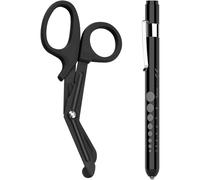 TEMU 2 pezzi Forbici multiuso da 6 pollici, una di forbici e un penna a torcia per taglio , adatte per ufficio, cucito, lavori domestici e forniture scolastiche, idea regalo per colleghi