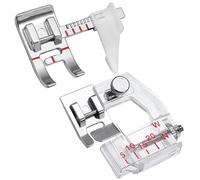 TEMU 2 Pezzi Guida Regolabile per Cucitrice, per Bias Tape Regolabile, Accessori per Macchine da Cucire Singer e Brother